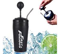 AVCULT Fast and Furious Cup, Fast and Furious 10 Tasse à Eau, Tasse à Double Paroi avec Paille, 500ml Coupelles de Style Levier de Vitesses, Des Surprises de Vacances pour les Fans