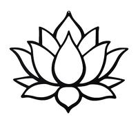 AVCULT Lotus Decoration Murale en Métal,décoration Murale Unique en Forme De Fleur De Lotus, Tenture Murale en MéTal Lotus Flower pour Le Bureau Et La Maison, Décoration Intérieure Et Extérieure