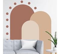 AVCULT Sticker Mural Boho Autocollants Muraux en Forme D'arche pour Lit De Fille Motif À Pois Art Moderne Et Simple Décoration Moderne Abstraite pour Salon, Chambre À Coucher, Éplucher Et Coller