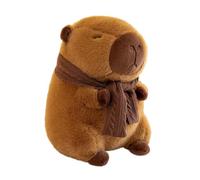 AVCXEC Capybara Peluche, 25 cm Simpatico Peluche Capibara, Morbido e Carino Peluch e Capibara Con Foulard, Regalo per Ragazzi e Ragazze