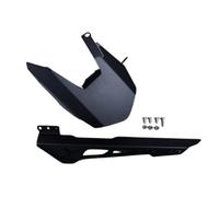 avdb-moto Garde Boue/Lèche Roue Arrière compatible avec YAMAHA MT07 MT 07 MT-07 RM04 2014-17, XSR 700 XSR-700 2017-21, MT07 TRACER 700 2016-19, MT07 MT-07 2018-20 Aluminium (Noir avec Guide Chaîne)