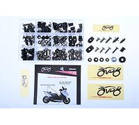 avdb-moto Kit visserie carénages M5, M6 compatible avec YAMAHA TMAX T-MAX 530 2012-2014, TMAX T-MAX 530 2015-2016, TMAX T-MAX 530 2017-2019 (Titane)