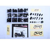 avdb-moto Kit visserie carénages M5, M6 compatible avec YAMAHA XMAX X MAX X-MAX 125 250 2010-2017, XMAX X MAX X-MAX 125 300 2018-2020, XMAX X-MAX 400 2013-2017, X MAX X-MAX 400 2018-2020 (Noir)
