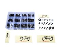 avdb-moto Kit visserie carénages M5, M6 compatible avec YAMAHA YZF R125 R-125 2008-2013, YZF R125 R-125 2014-2018 (Noir)