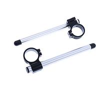avdb-moto Paire de demi-guidons/Bracelets en 50 mm + tubes Compatible avec GSXR 600 750 1000, 1300 1340 Hayabusa, TLR TLS, VSTROM 1000 (ALU)