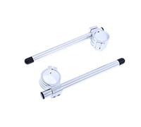 avdb-moto Paire de demi-guidons/Bracelets en 52 mm + tubes Compatible avec RSV 1000 R 2001-2008 (ALUMINIUM)