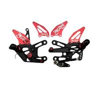 avdb-moto Platines/Commandes Reculées compatible avec KAWASAKI ZX10R ZX-10R ZX10-R ZXT00J 2011-2013, ZX10R ZX-10R ZX10-R ZXT00J 2014-2015 Racing AVDB (Rouge)