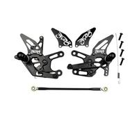 avdb-moto Platines/Commandes Reculées compatible avec YAMAHA YZF R3 YZF-R3 2016-2018, YZF R3 YZF-R3 RH12 2019-2022 Racing AVDB (Noir)