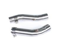 avdb-moto Tube Raccord échappement 51mm compatible avec YAMAHA YZF R1 YZF-R1 RN19 2007-2008 Mid Pipe