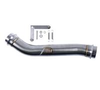 avdb-moto Tube Raccord échappement Sortie Standard 61mm compatible avec KTM SuperDuke 1290 R 2014-2019 Mid Pipe Décatalyseur