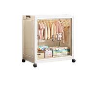 Avdnrya Armoire de placard portable en plastique, organiseur de placard portable, organiseur pliable, armoire de vestiaire, organiseurs de placard autonomes, grande capacité pour chambre à coucher (A