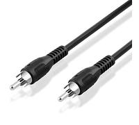 AVE-a câble coaxial numérique coaxial &Coax-câble Audio analogique pour câble de Haut-Parleur de Caisson de Basses/1 x RCA mâle/1 x RCA mâle adapté pour Un système 5.1 Dolby Surround 2 m 2 m