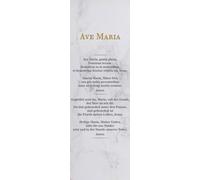 Ave Maria - Marbre blanc - Religion Inspirations Slim Poster - Taille 30,5x91,5 cm