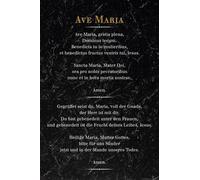 Ave Maria - Marbre Noir - Inspirations Poster Print - Taille cm