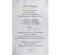 Ave Maria - Mormar Blanc - Inspirations Poster Print - Taille cm