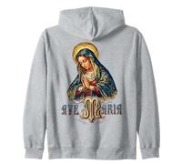 Ave Maria Schubert Messe Latine Mère Marie Catholique Sweat à Capuche