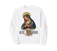 Ave Maria Schubert Messe Latine Mère Marie Catholique Sweatshirt