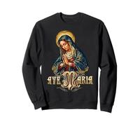 Ave Maria Schubert Messe Latine Mère Marie Catholique Sweatshirt