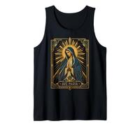 AVE Maria Vierge Marie Prière Art Déco Catholique Sacrée Icône Débardeur
