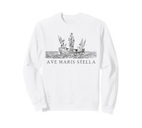 Ave Maris Stella Our Lady Blessed Mary Art catholique Vintage Sweatshirt