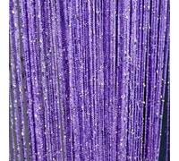 ave split Rideau décoratif à franges pour porte et fenêtre, paravent ou séparateur de pièce à cordes pour la maison, 100 x 200 cm, violet clair18
