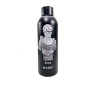 Ave Water Bouteille d'eau 800ml en acier inoxydable | Bouteille de sport avec César Empereur Rome | Anti-fuite & Léger | Réutilisable Bouteille d'eau pour bureau, école