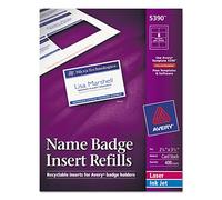 Ave5390 - Blanc Nom badge inserts pour imprimantes laser