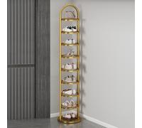 avec 10 Niveaux pour Le Salon Familial, l’entrée, Le Couloir, la Salle de Bain, l’étagère à Chaussures Verticale Durable avec Motif de Fleur, Pliable et Peu encombrante
