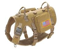 avec 2 Poches 3 Drapeaux Boucles en Métal,Kaki,L