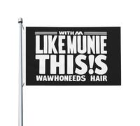 Avec Aa Like Munie, ce drapeau Wahoneeds Hair est idéal pour décorer une chambre d'adolescent. Ce drapeau vint