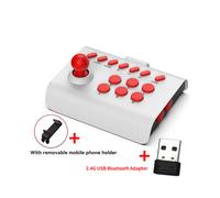 (Avec adaptateur) Manette de jeu arcade sans fil Bluetooth/filaire pour Nintendo Switch, PS4, PS3 Ultimate