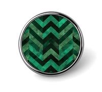 Avec badge rond vert émeraude mignon en émail broche bouton broche personnalisée vêtements décoration unisexe porte-badge chapeaux sacs chemises décoration