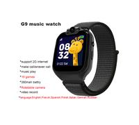 (avec boîte d'origine noire) Montre intelligente musicale pour adulte 1,54 pouces Montre téléphone 2G avec carte