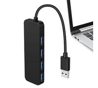 avec câble prolongé de | hub USB Ultra Fin 4 Ports | 4 Porta Adattatore Multipresa USB 3.0 | de données Rapide pour Ordinateur Portable, PC, Plug and Play