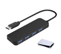 avec câble prolongé de | hub USB Ultra Fin 4 Ports | 4 Porta Adattatore Multipresa USB 3.0 | de données rapide pour ordinateur portable, PC, Plug and Play
