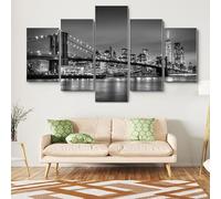 Avec cadre Peinture 5 Pièces toile de peinture Fleurs de cerisier au Japon,Art Moderne,HD Sticker Mural Modulaire Affiche Décor,Cadeau,tableau decoration murale chambre 125x60cm