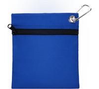Avec Carabiner Golf T -shirt, sac de stockage de balles à fermeture éclair, bleu portable pour les amateurs de plein air
