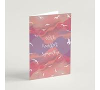 Avec carte de condoléances sincères et enveloppe