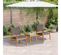 Chaises De Jardin Vidaxl 2 Pcs Avec Coussins En Bois D'acacia Massif