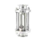 Avec couvercle for tube 25/32/38/51 mm OD x 1,5" 2" Tri Clamp Homebrew Sanitaire Dioptre Flux Voyant Verre SUS304 Acier Inoxydable(Fit 25mm OD Tube)