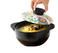 avec couvercle marmite japonaise en argile céramique(5.9qt)