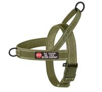 avec des Autocollants sans Traction en Nylon Ajusté en Nylon Militaire Tactique De Chiens Réfléchissants en Plein Air,Vert,S