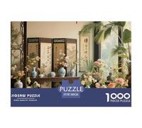 avec des Fleurs et des Plantes Puzzle 1000 Pièces Educa Jouet en Bois Jeu D'Intelligence Décoration Intérieure Restaurant Jeu Éducatif Challenge Toy Adultes & Enfants des 14 Ans 38x26cm/1000pcs