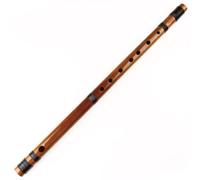 avec des lignes noires Flûte débutant Instrument à vent en bambou fait la main de musique(Brown 7 Hon)