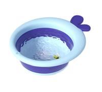 - Avec design dessins animés, bassin de lavage pour nouveau | né portable pour le visage et les pieds, bassin de bain avec rangement compact