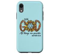 Avec Dieu, tout est possible Chemise Christian Western Coque pour iPhone XR