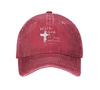 avec Dieu, Tout Est Possible Christianisme Foi Bonnet De Golf Mode Casquette De Camionneur Hip-Hop Chapeau pour Extérieur Été Homme