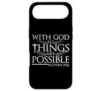 avec Dieu, Tout est Possible Citation de Matthieu 19:26 Coque pour iPhone Air