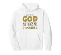 avec Dieu, Tout est Possible. Église spirituelle Sweat à Capuche