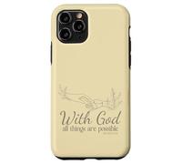 avec Dieu, Tout est Possible (Matthieu 19, 26) Coque pour iPhone 11 Pro